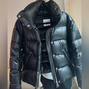 SAM. Women's Shiny Black Puffer Jacket